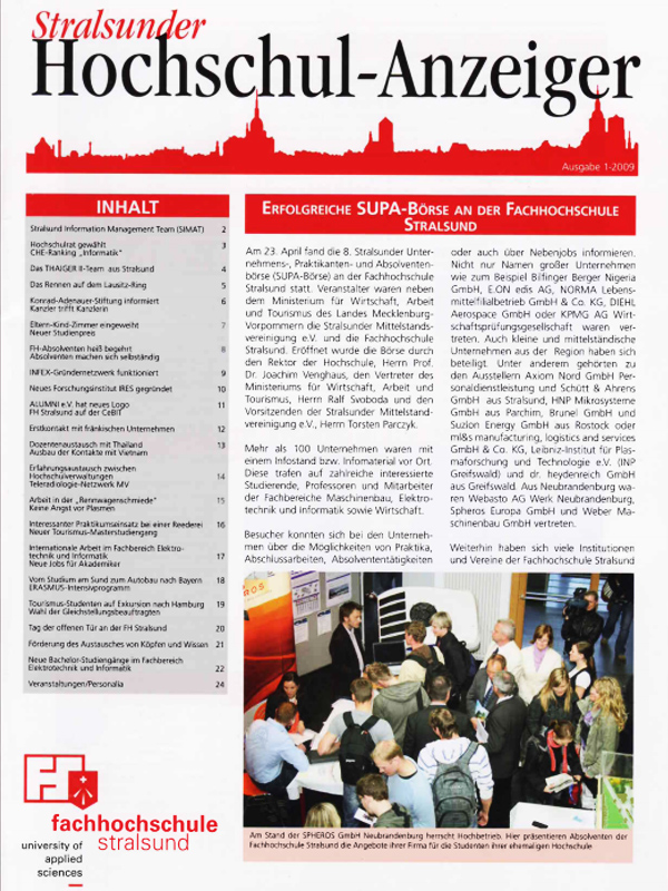 Stralsunder Hochschulanzeiger (01/2009)